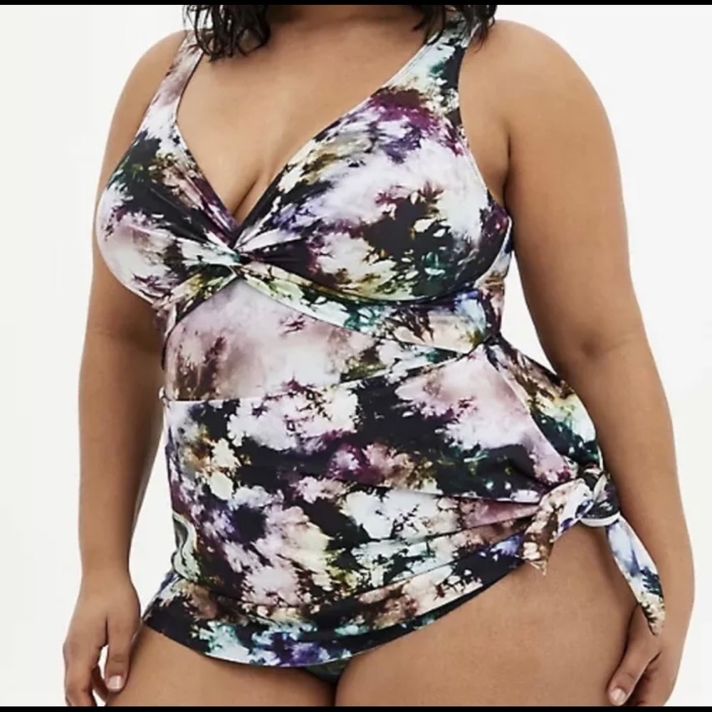 Torrid tie dye swim dress size 0x